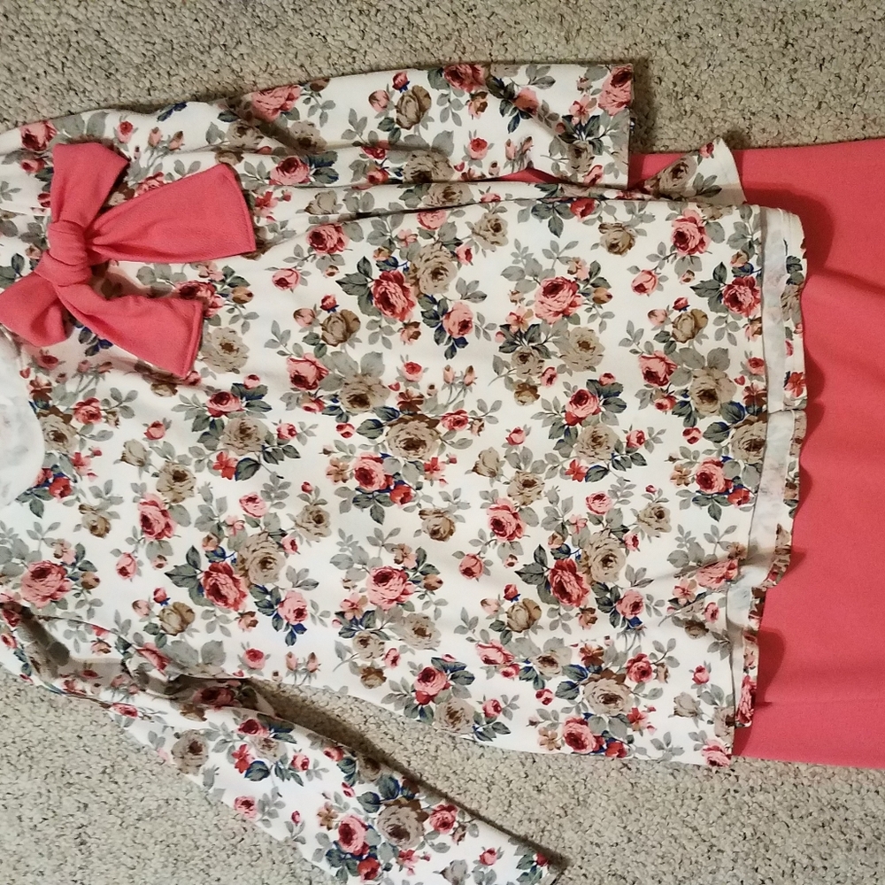 Skirt and blouse